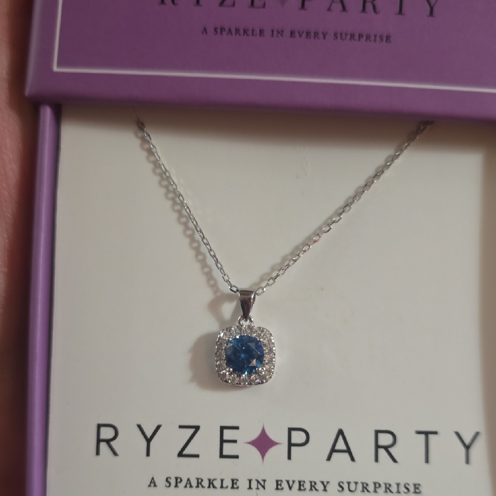 New With Box Ryze Sterling Silver Necklace.